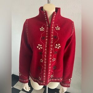 Ladies wool cardigan/sweater by Lauren Hansen